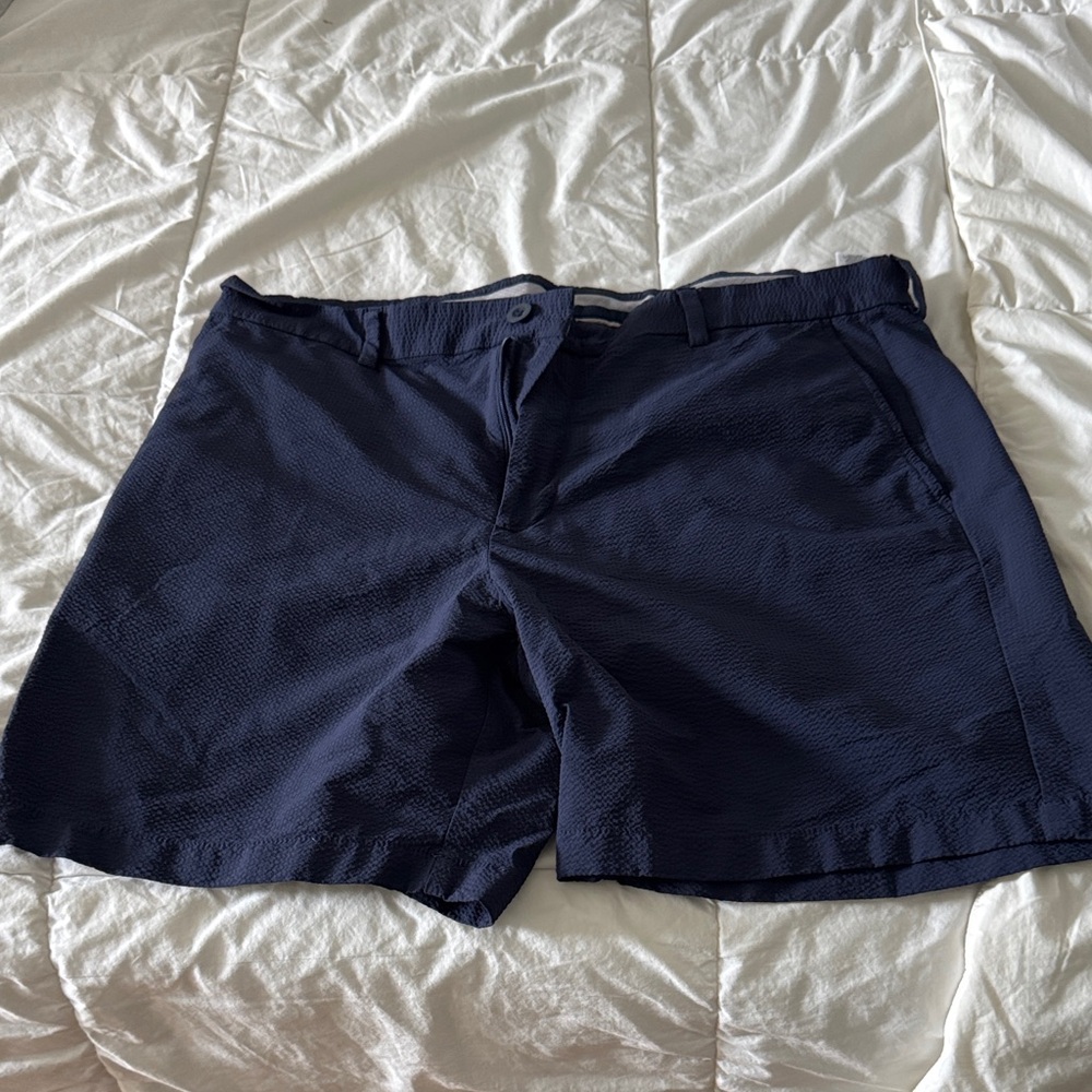 Vineyard Vines Dark Blue Men's Shorts Seersucker